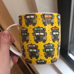 Westside Home Yellow Porcelain Coffee Mug